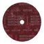 12" Dia, 1-1/4" Hole, Very Fine Grade, Aluminum Oxide Arbor, Maroon, 1900 Max RPM, Deburring Disc, 7010328947