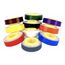 8' Long x 0.215" Wide, Polyester Film, Write On Tape Refills Multicolor Background, Self Adhesive, Blank, 7010351115