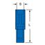 16 to 14 AWG Nylon Bullet Connector, Blue, 7010397996
