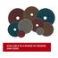 7" Non-Woven Aluminum Oxide Very Fine Hook & Loop Disc, 7100094539