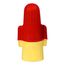 Flame-Retardant, 2 AWG Wing Twist-On Wire Connector, Red/Yellow, 7100127164