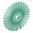 Plain Arbor Connection, 3/8" Arbor Hole Ceramic, Coarse, 50 Grit, Green, Radial Bristle Brush, 7100138323