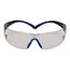 Safety Glasses, Gray Anti-Fog Polycarbonate Lens, Blue & Black Frame, UV Protection, 7100156103