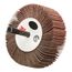 3" Dia 1" Face Width 120 Grit Aluminum Oxide Mounted Flap Wheel, 7100171772