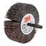 3" Dia 1" Face Width 80 Grit Aluminum Oxide Mounted Flap Wheel, 7100178243