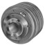 3 Groove Variable Speed Sheave, A, B Belt, 1-5/8" Bore, 7.18" OD