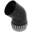 3" PolyPro 45° Black UV Resistant Elbow w/ LB2