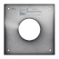 3" PolyPro Black Wall Plate