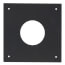 3" PolyPro Black Wall Plate