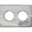 3" PolyPro Black Wall Plate for Twin Pipes