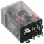 24VAC 10A DPDT Relay w/ LED Din MT