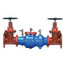 4" Wilkins 350ADABG Double Check Valve Assembly w/ Grooved End Butterfly Valves