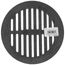 6" Round Grate (Black)