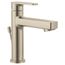 Slate Brushed Nickel Single Hole Single-handle Bathroom Faucet w/ Metal/plastic Drain Assembly, 40051BN