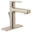 Slate Brushed Nickel Single Hole Single-handle Bathroom Faucet w/ Metal/plastic Drain Assembly, 40051BN