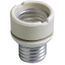 Medium-medium Base, Two-Piece, Adapters & Extensions, Incandescent, Porcelain Lampholder (White)