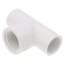 1/2" x 1/2" x 3/4" PVC Sch. 40 Threaded Tee (Socket x FIPT)