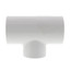 1-1/4" x 1-1/4" x 1" PVC Sch. 40 Threaded Tee (Socket x FIPT)