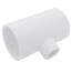 2-1/2" x 2-1/2" x 1" PVC Sch. 40 Threaded Tee (Socket x FIPT)