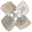 16" 4 Wing CW Fan Blade w/ Fixed Hub (33°)