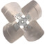 16" 4 Wing CW Fan Blade w/ Fixed Hub (33°)