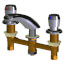 2.2 GPM 8" Deck-Mounted 2 Handle Metering Lav Faucet, 404-V665ABCP