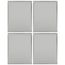 Filter, MERV6, 600-800, Replacement Kit (4 Pack)
