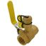 1" Pro-Pal Full Port Forged Brass Ball Valve w/ Hi-Flow Hose Drain & Reversible Handle