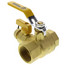 1-1/4" Pro-Pal Full Port Forged Brass Ball Valve w/ Hi-Flow Hose Drain & Reversible Handle