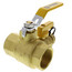1-1/4" Pro-Pal Full Port Forged Brass Ball Valve w/ Hi-Flow Hose Drain & Reversible Handle