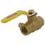 1/2" Threaded Full Port Forged Brass Ball Valve w/ Bleeder (Lead Free)