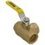 3/4" Threaded 3-Way Full Port Brass Ball Valve w/ L-Port