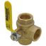 3/4" Threaded 3-Way Full Port Brass Ball Valve w/ L-Port