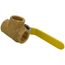 1" Threaded 3-Way Full Port Brass Ball Valve w/ L-Port