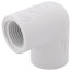 1/2" PVC Sch. 40 90° Elbow (Socket x FIPT)