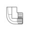 1" PVC Sch. 40 Spec. Reinforced 90° Elbow (Socket x FIPT)