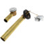 Chrome Pop-up Fit-all Drain for Standard Tub w/ 1-1/2" Brass Tubing & Plated Zinc Nuts (20 Gauge)