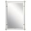 Eileen Modern Rectangular Mirror (Brushed Nickel)