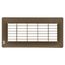 4" x 10" Floor Return Air Grille (Brown)
