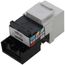 Voice Grade QuickPort Connector, 6P6C - White (1 Pc)