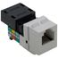 Voice Grade QuickPort Connector, 6P6C - White (1 Pc)