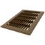 6" x 10" Floor Return Air Grille (Brown)