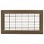 6" x 12" Floor Return Air Grille (Brown)