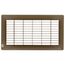 6" x 12" Floor Return Air Grille (Brown)