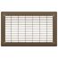 8" x 14" Floor Return Air Grille (Brown)