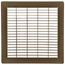 10" x 10" Floor Return Air Grille (Brown)