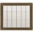 10" x 12" Floor Return Air Grille (Brown)