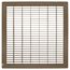 14" x 14" Floor Return Air Grille (Brown)
