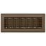 4" x 12" Floor Register (Brown)