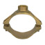 3805 8" x 1" Two-Bolt Brass Service Saddle, AWWA Tap, 9.05" OD